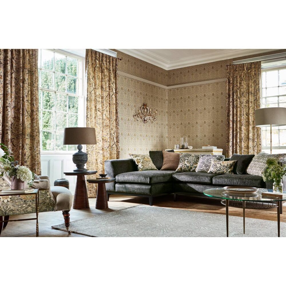 Snakeshead Wallpaper - Indigo / Cumin by Snakeshead Wallpaper - Indigo / Cumin from