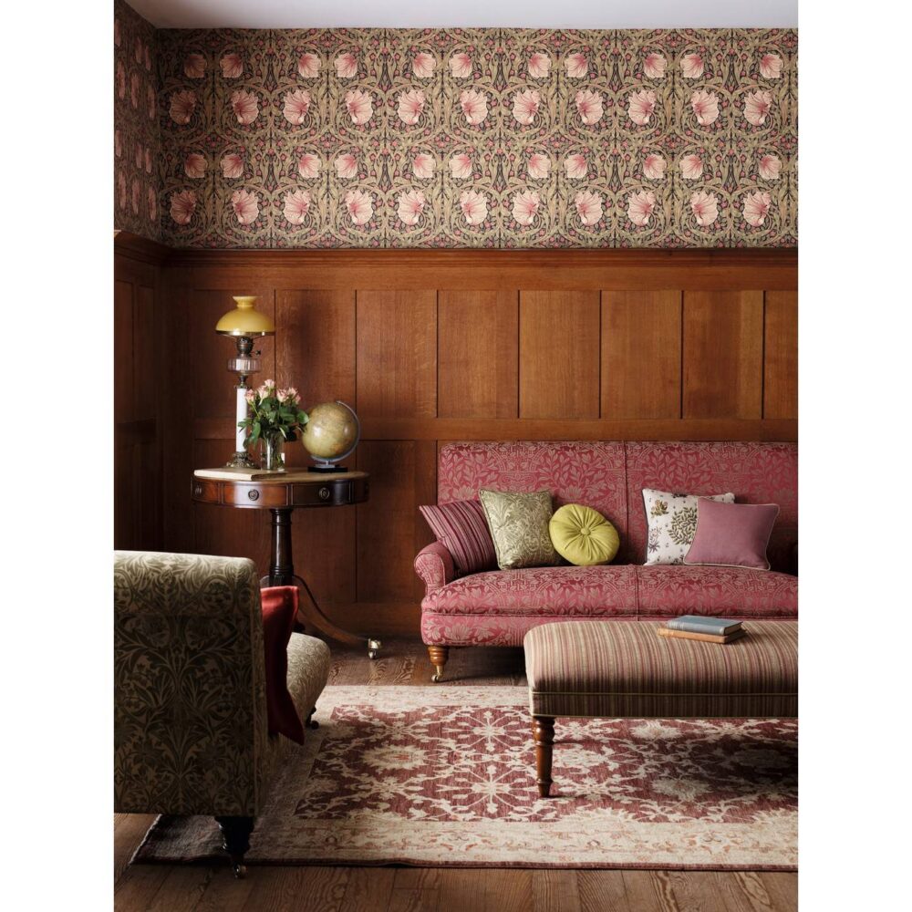 Pimpernel Wallpaper - Brick / Olive by Pimpernel Wallpaper - Brick / Olive from