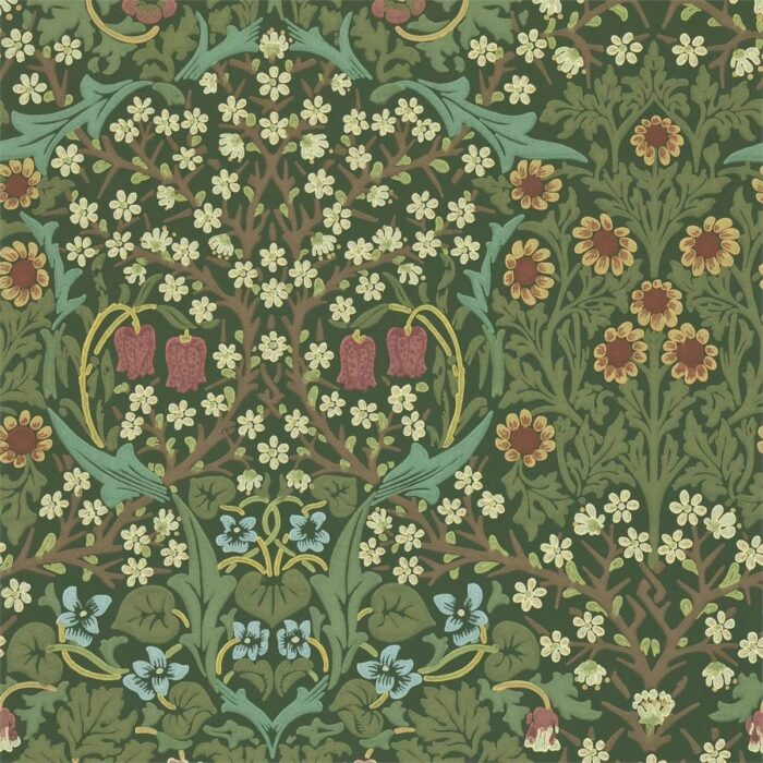 Blackthorn Wallpaper - Green swatch