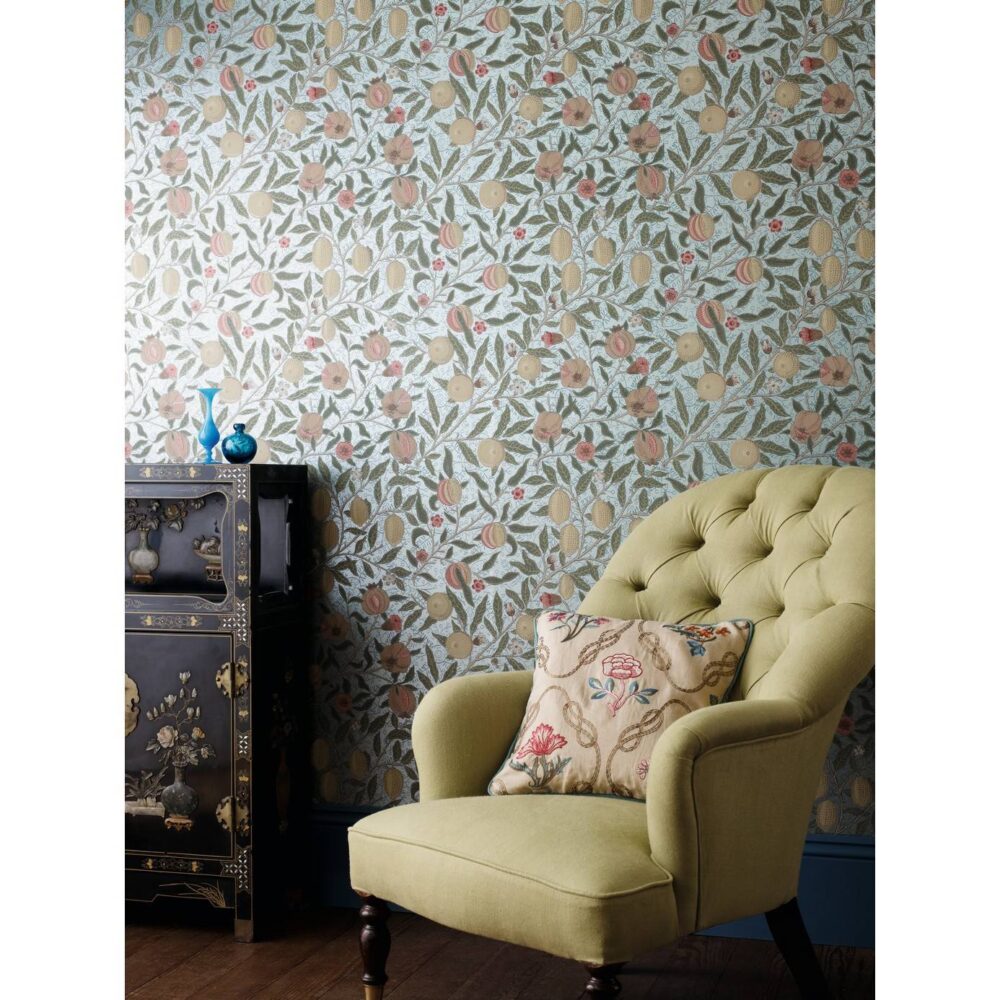 Fruit Wallpaper - Beige / Gold / Coral by Fruit Wallpaper - Beige / Gold / Coral from