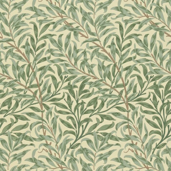 Willow Boughs Wallpaper - Green swatch