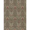 black-grey botanical wallpaper from william morris & co