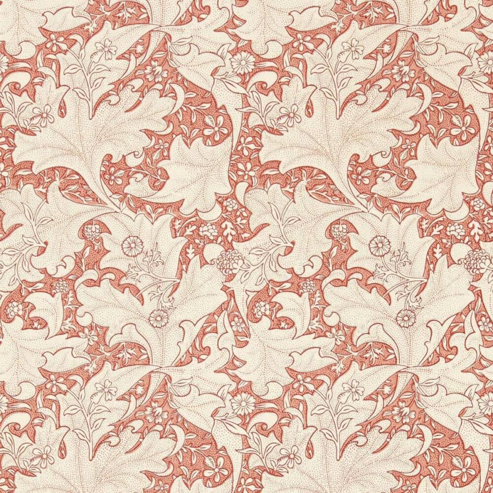 Wallflower Wallpaper - Chrysanthemum by orange botanical wallpaper from william morris & co