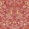 red animal wallpaper from william morris & co