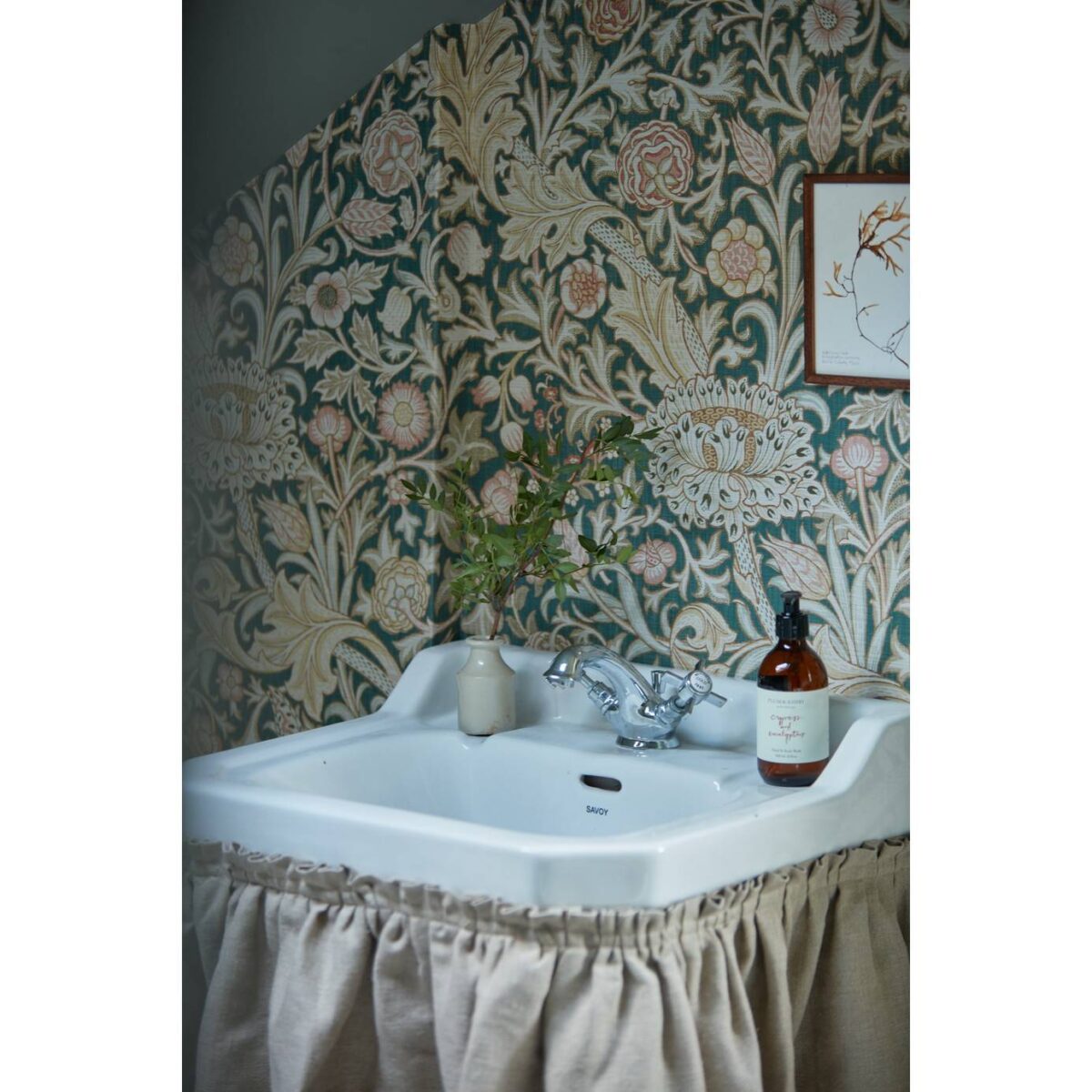 Elmcote Wallpaper - Dearle Blue by Elmcote Wallpaper - Dearle Blue from