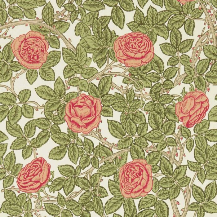 Rambling Rose Wallpaper - Twining Vine swatch