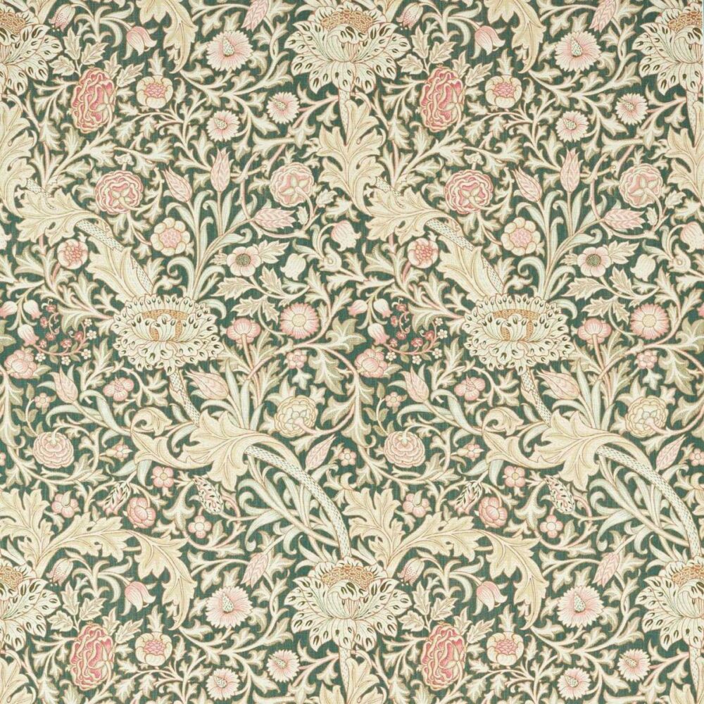 Trent Wallpaper - Teal by green botanical wallpaper from william morris & co