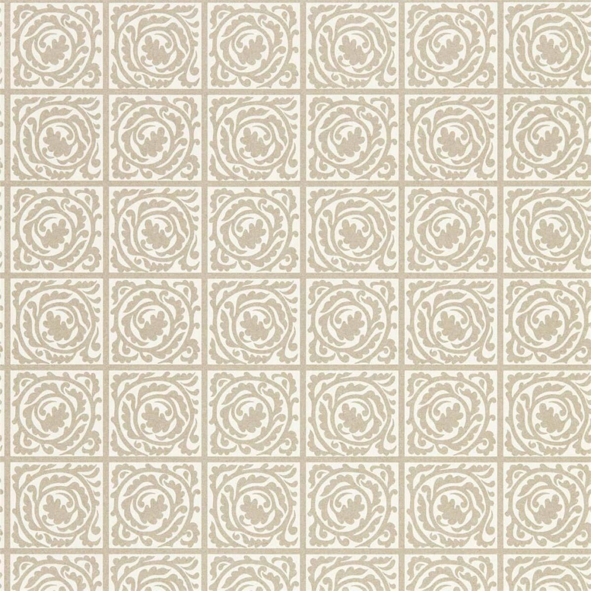 Pure Scroll Wallpaper - Gilver by black-grey botanical wallpaper from william morris & co