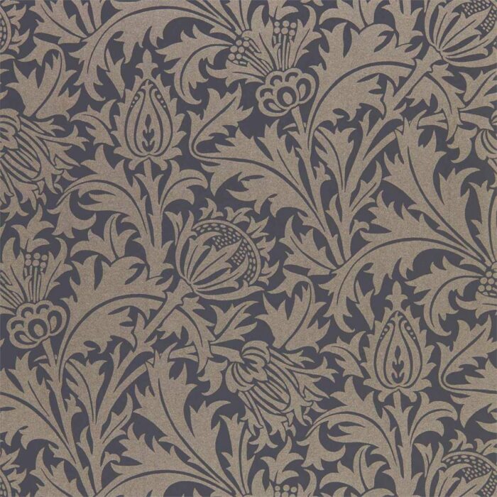 Pure Thistle Wallpaper - Black Ink swatch