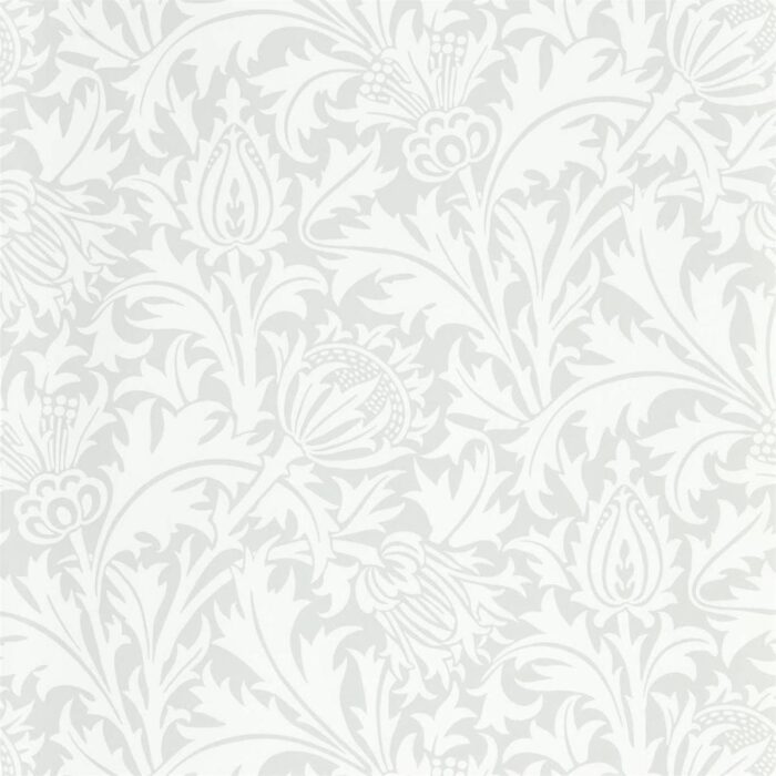 Pure Thistle Wallpaper - Grey Blue swatch
