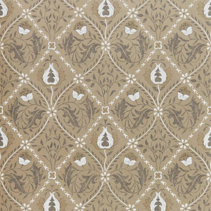 Pure Trellis Wallpaper - Gold swatch