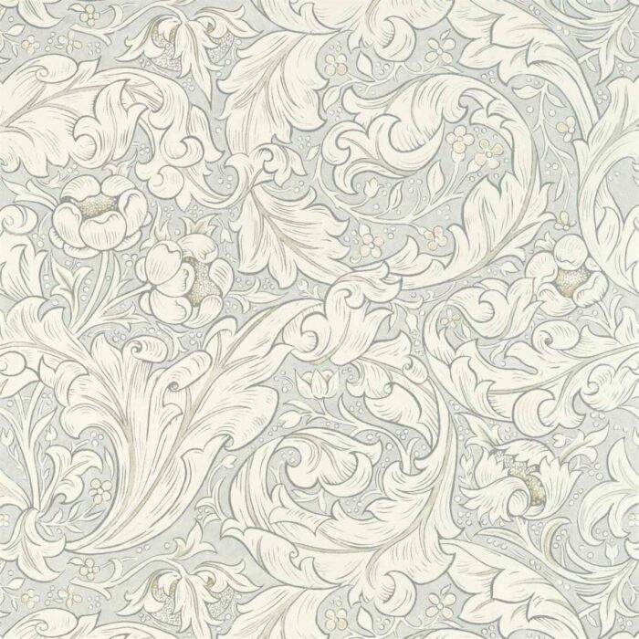 Pure Batchelors Button Wallpaper - Grey Blue swatch