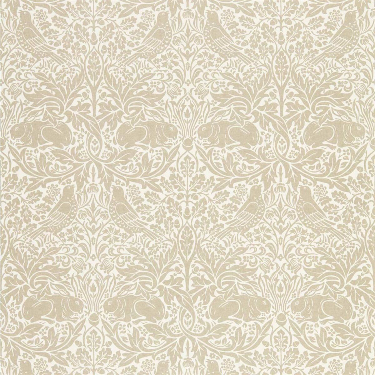 Pure Brer Rabbit Wallpaper - Linen by black-grey botanical wallpaper from william morris & co