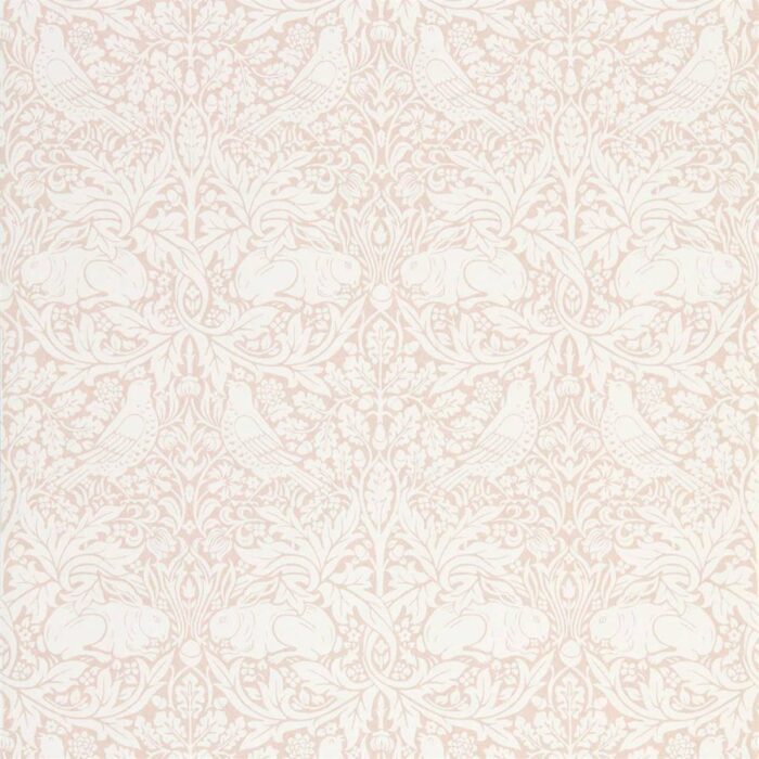 Pure Brer Rabbit Wallpaper - Faded Sea Pink swatch