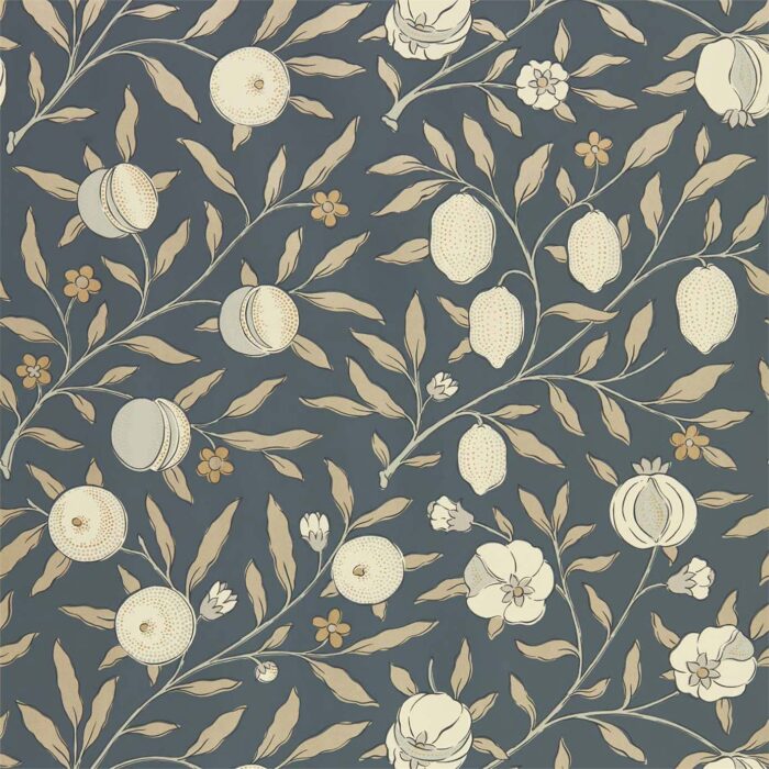 Pure Fruit Wallpaper - Black Ink swatch