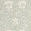 black-grey botanical wallpaper from william morris & co