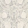 black-grey botanical wallpaper from william morris & co