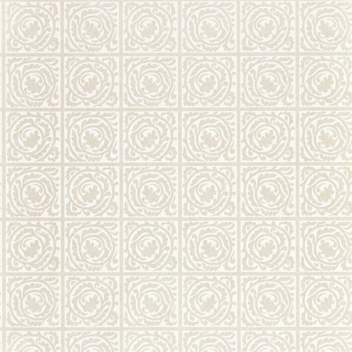 Pure Scroll Wallpaper - White Clover swatch