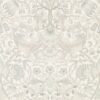 white botanical wallpaper from william morris & co
