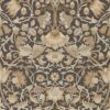black-grey botanical wallpaper from william morris & co