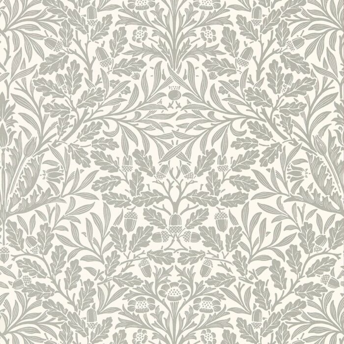 Pure Acorn Wallpaper - Ecru / Pewter swatch