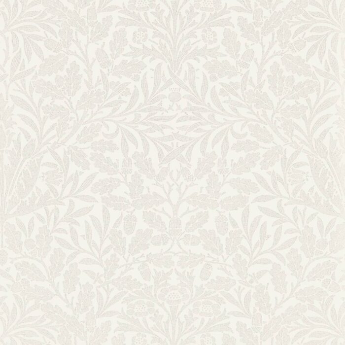 Pure Acorn Wallpaper - Chalk / Silver (Glitter) swatch