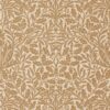 brown botanical wallpaper from william morris & co