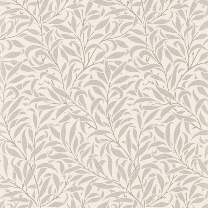 Pure Willow Bough Wallpaper - Ecru / Silver swatch