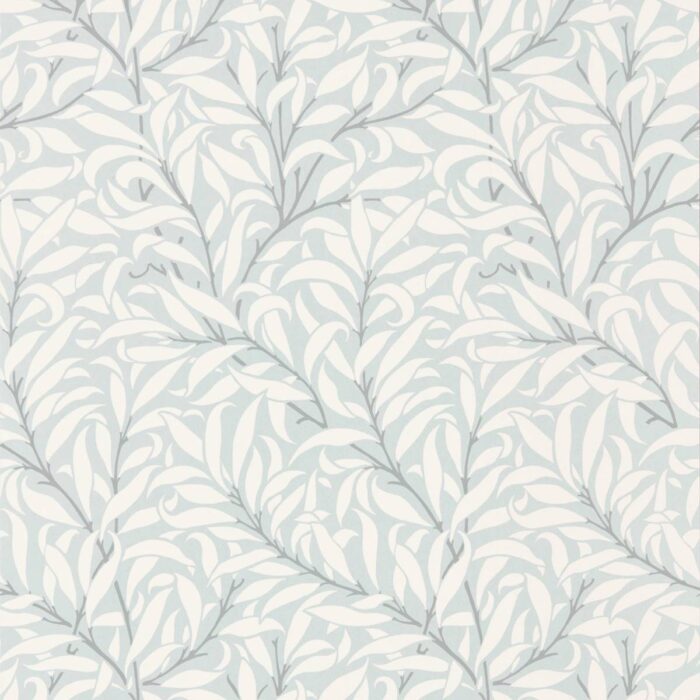 Pure Willow Bough Wallpaper - Eggshell / Chalk (Glitter) swatch