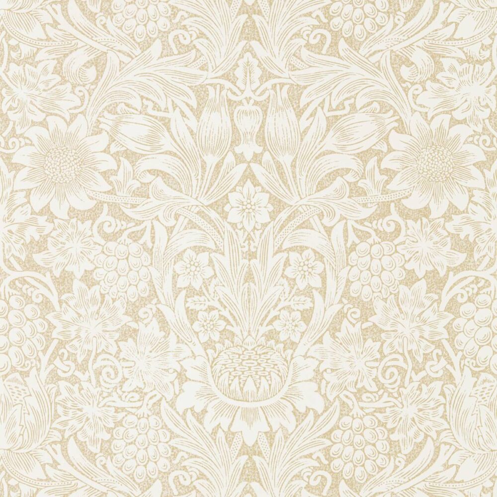 Pure Sunflower Wallpaper - Parchment / Gold from