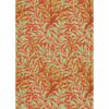 orange botanical wallpaper from william morris & co
