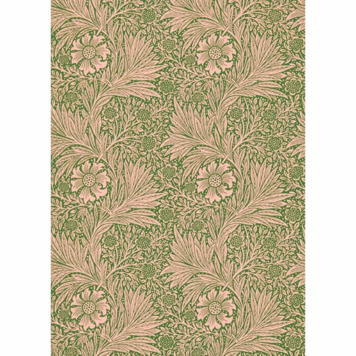 Marigold Wallpaper - Pink / Olive swatch