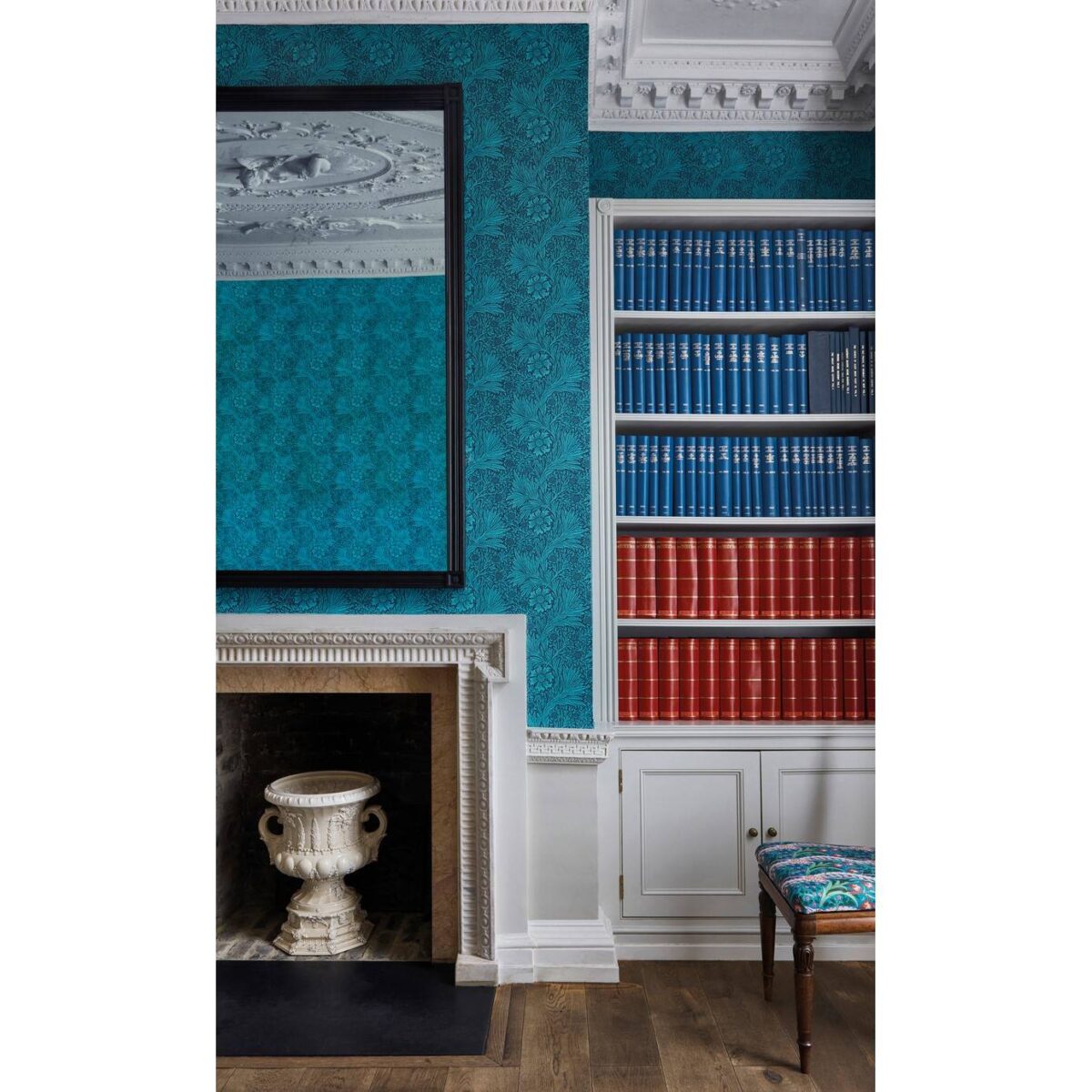 Marigold Wallpaper - Navy by Marigold Wallpaper - Navy from