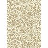 brown botanical wallpaper from william morris & co