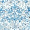 blue botanical wallpaper from william morris & co