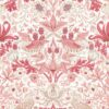 red botanical wallpaper from william morris & co