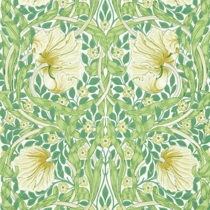 Pimpernel Wallpaper - Weld / Leaf Green swatch