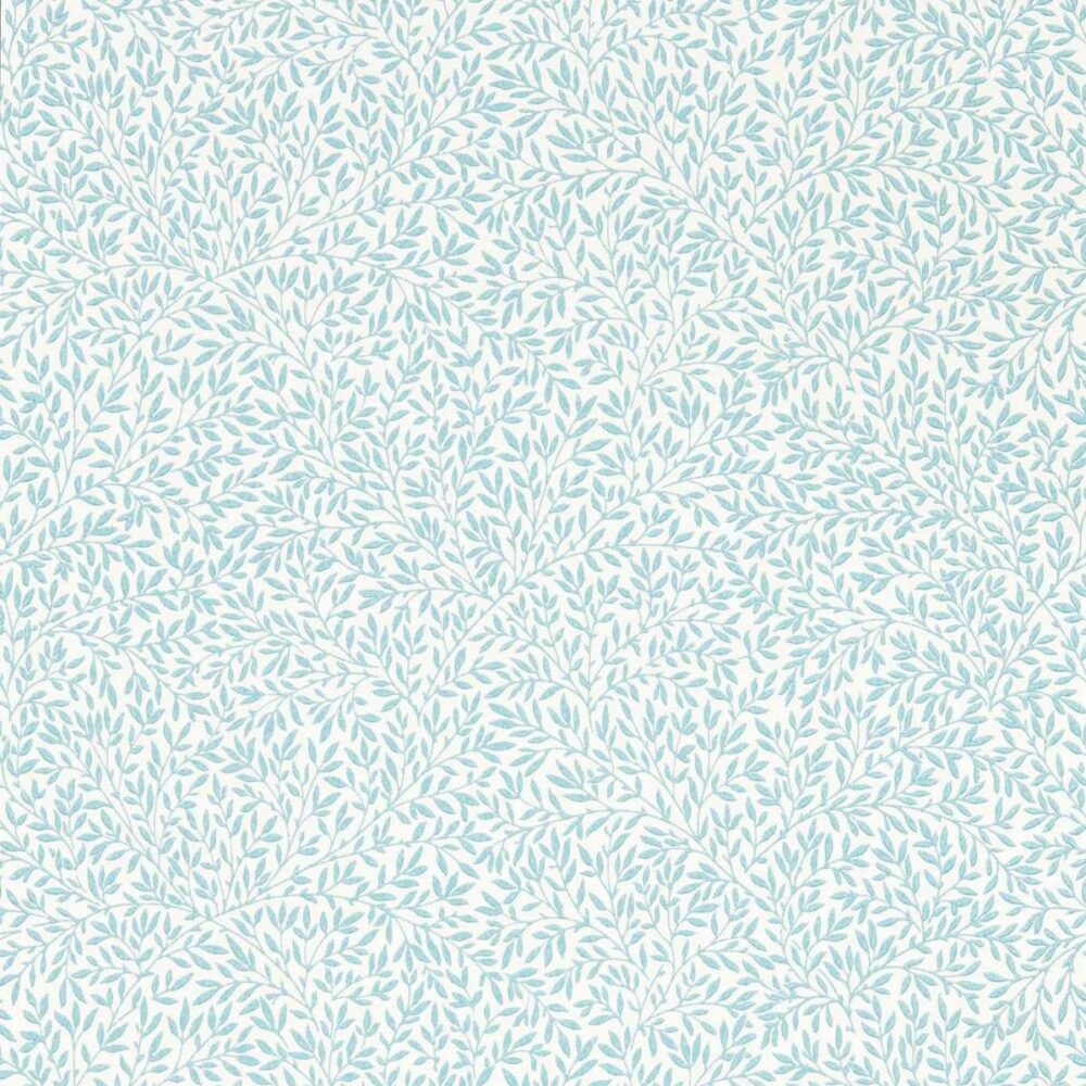 blue botanical wallpaper from william morris & co
