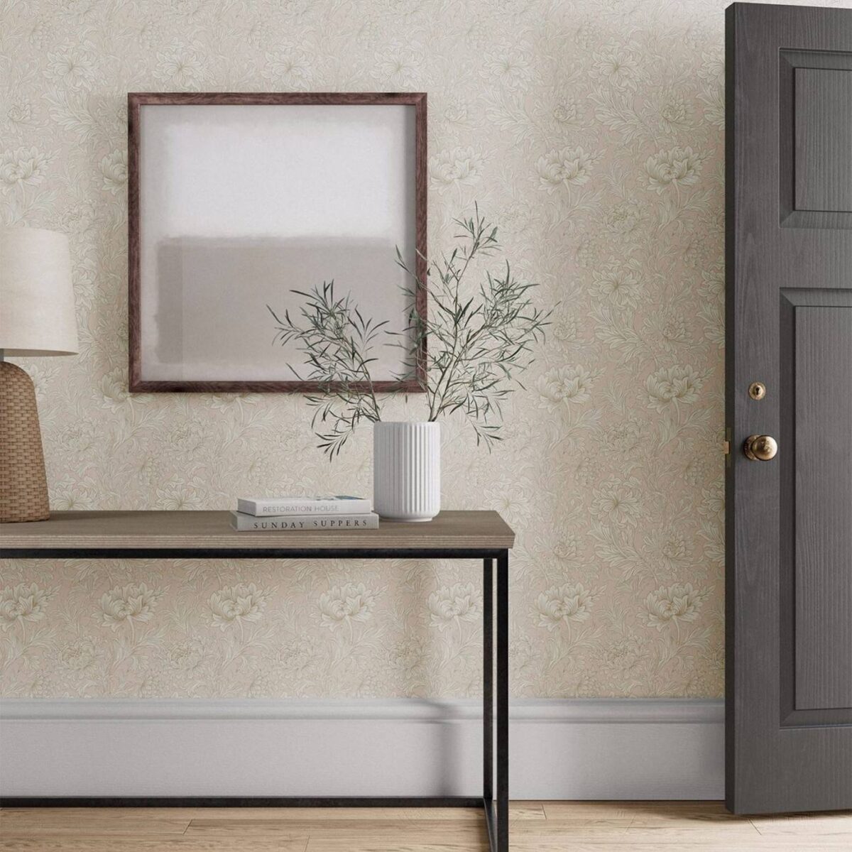 Chrysanthemum Toile Wallpaper - Weld by Chrysanthemum Toile Wallpaper - Weld from