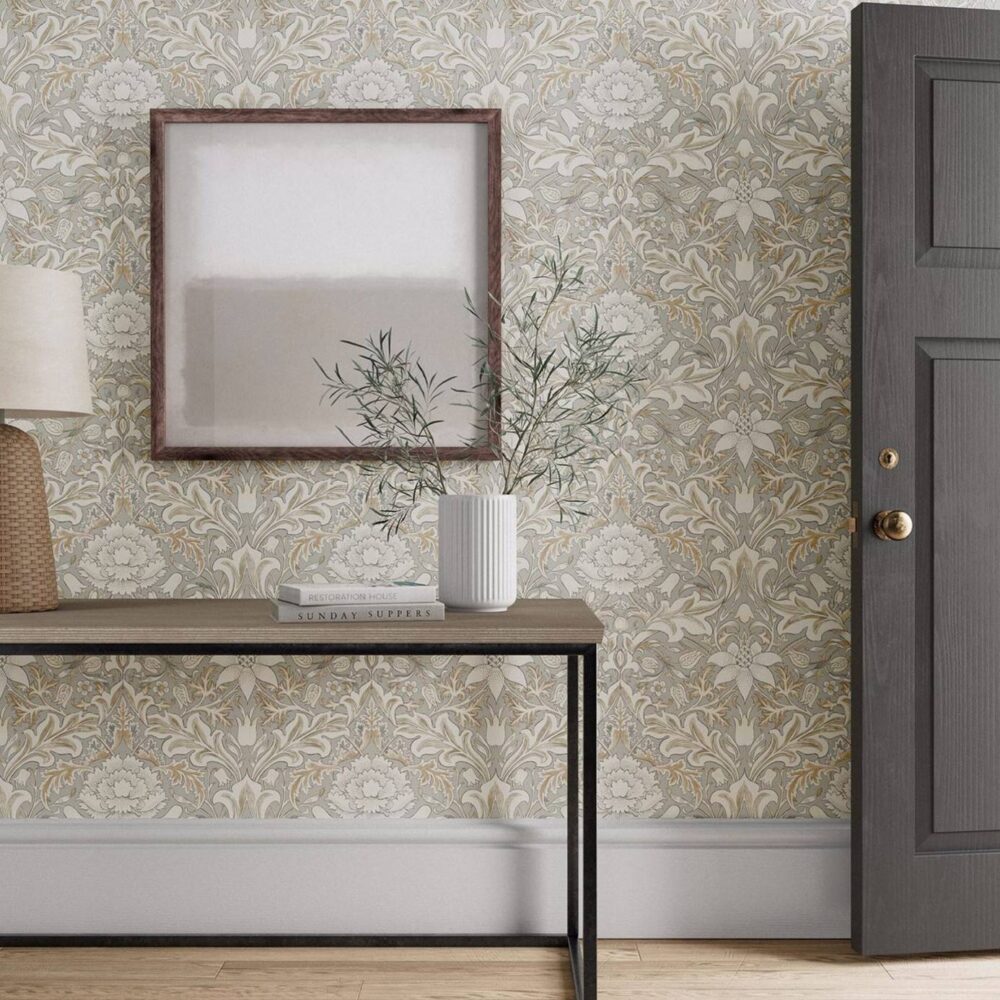 Simply Severn Wallpaper - Cochineal / Willow by Simply Severn Wallpaper - Cochineal / Willow from