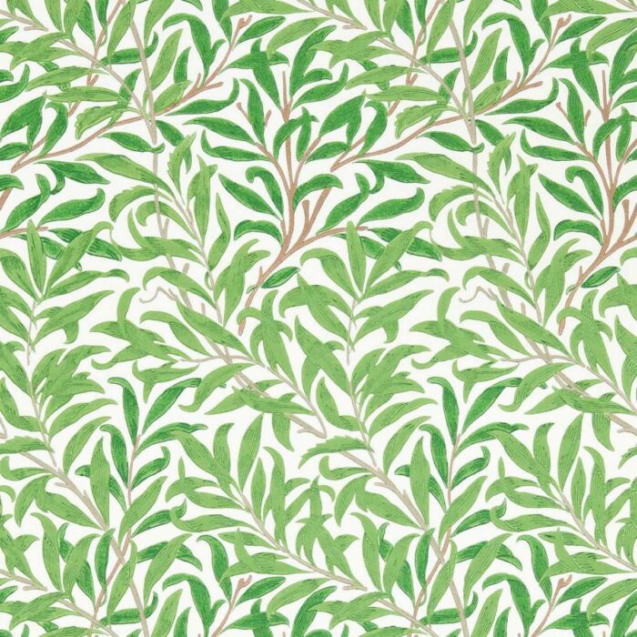 Willow Boughs Wallpaper - Leaf Green swatch