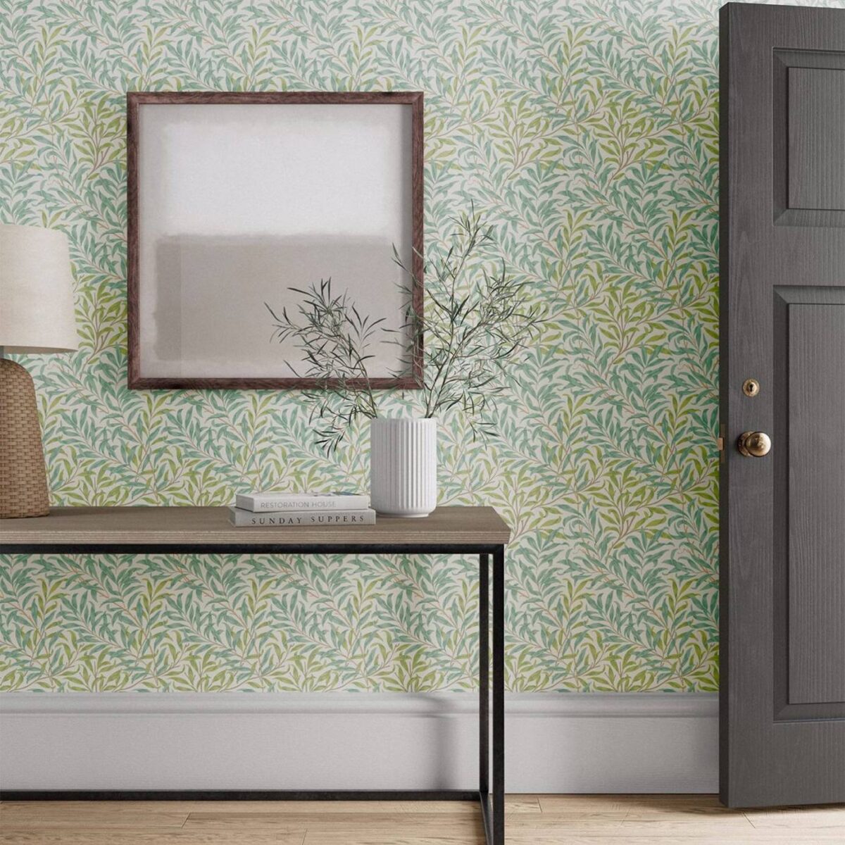 Willow Boughs Wallpaper - Leaf Green from
