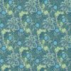 blue botanical wallpaper from william morris & co