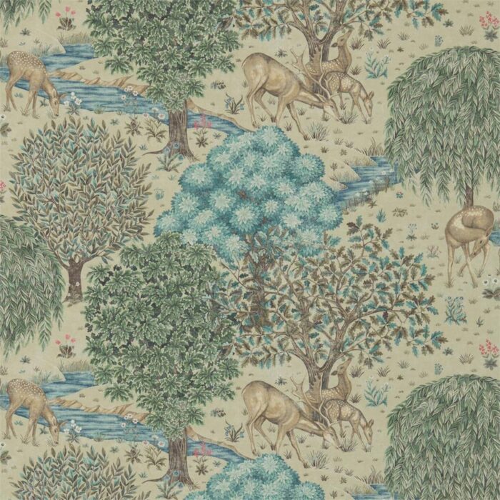 The Brook Wallpaper - Linen swatch