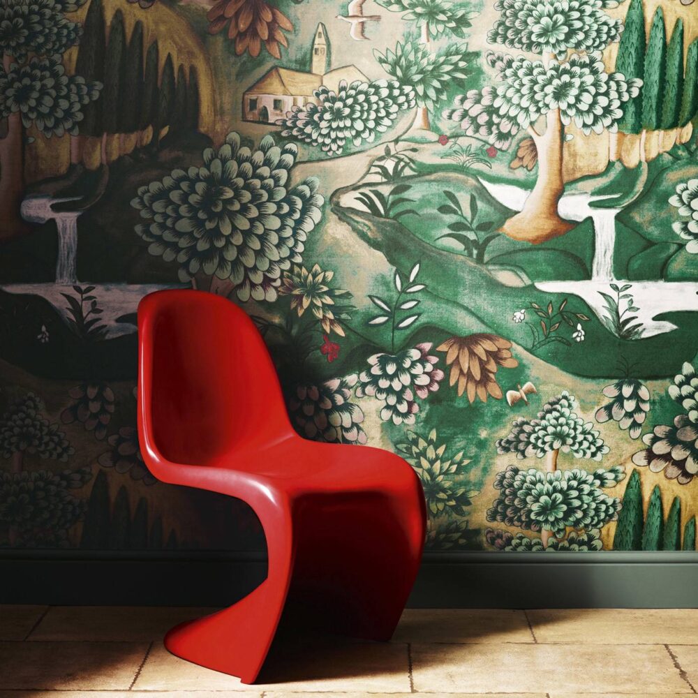 Nostell Priory Wallpaper - Evergreen from