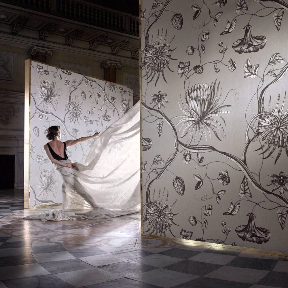 Phaedra Wallpaper - Silver by Phaedra Wallpaper - Silver from