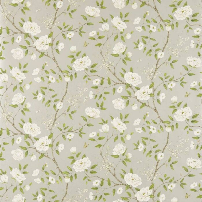 Romeys Garden Wallpaper - Silver swatch