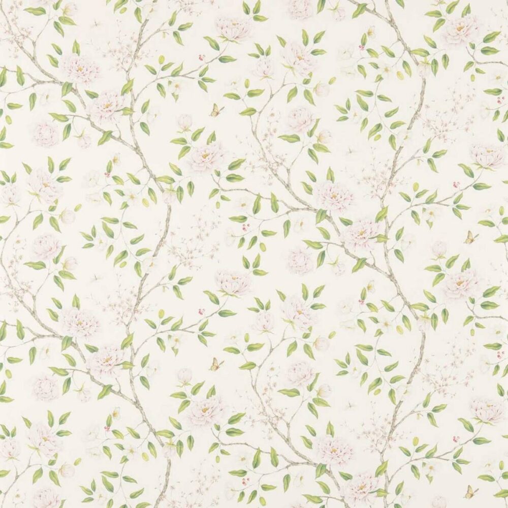 Romeys Garden Wallpaper - Blossom by pink botanical wallpaper from zoffany