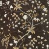 brown botanical wallpaper from zoffany