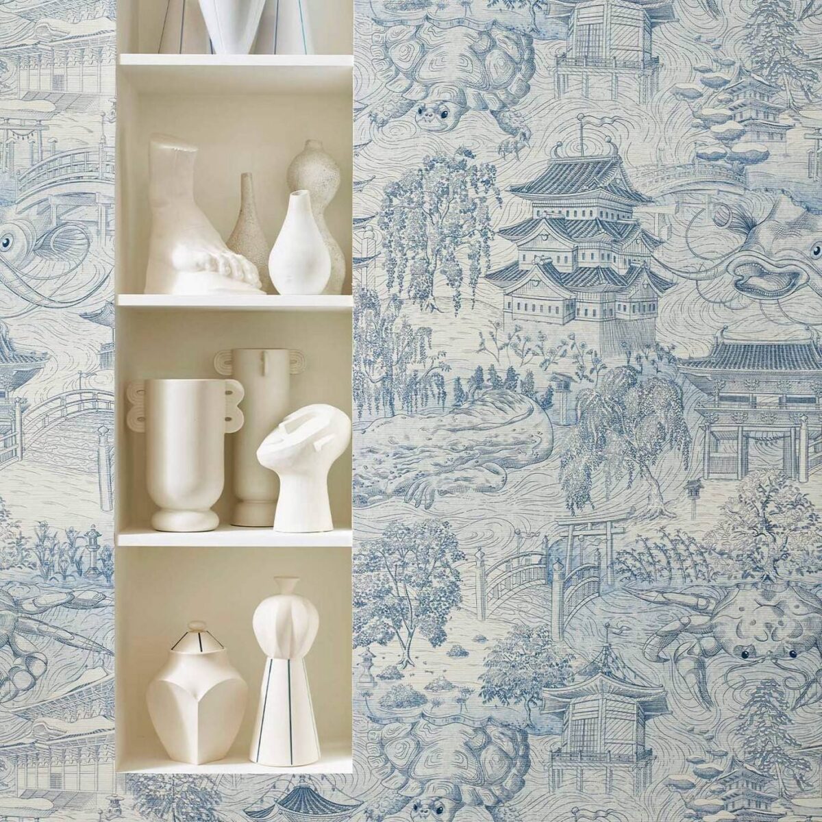 Copes Trail Wallpaper - Como Blue by Copes Trail Wallpaper - Como Blue from